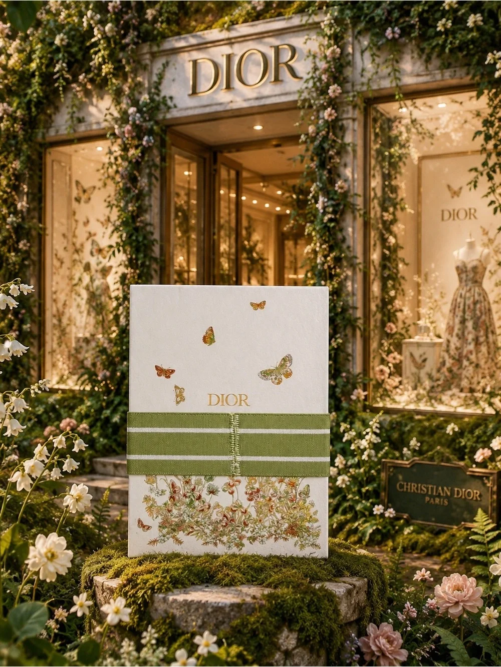 Christian Dior Floral-Embellished journal